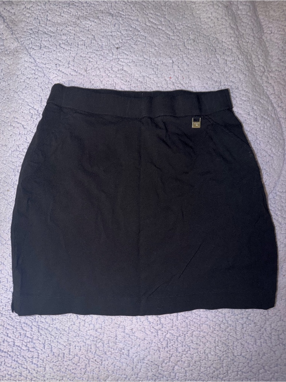 Rafaella Black Knit Mini Skirt